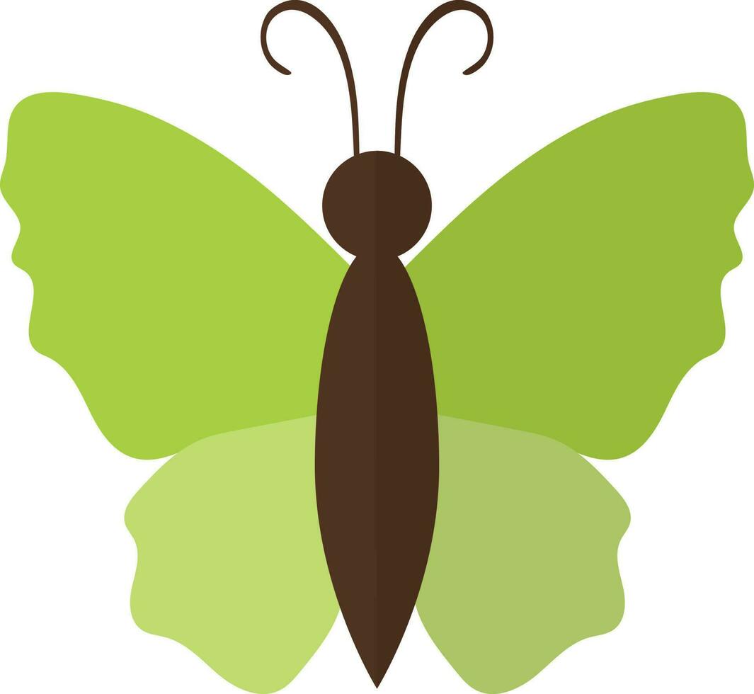 illustration de papillon icône pour agriculture dans moitié ombre. vecteur