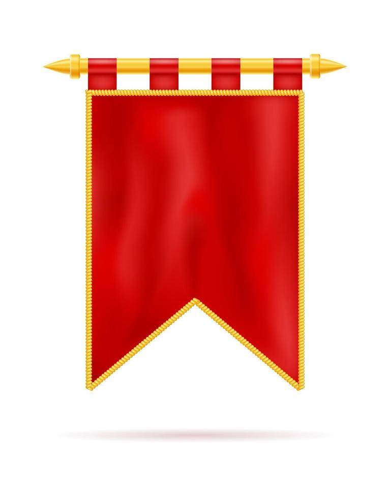 drapeau royal modèle réaliste vide illustration vectorielle stock vide isolé sur fond blanc vecteur