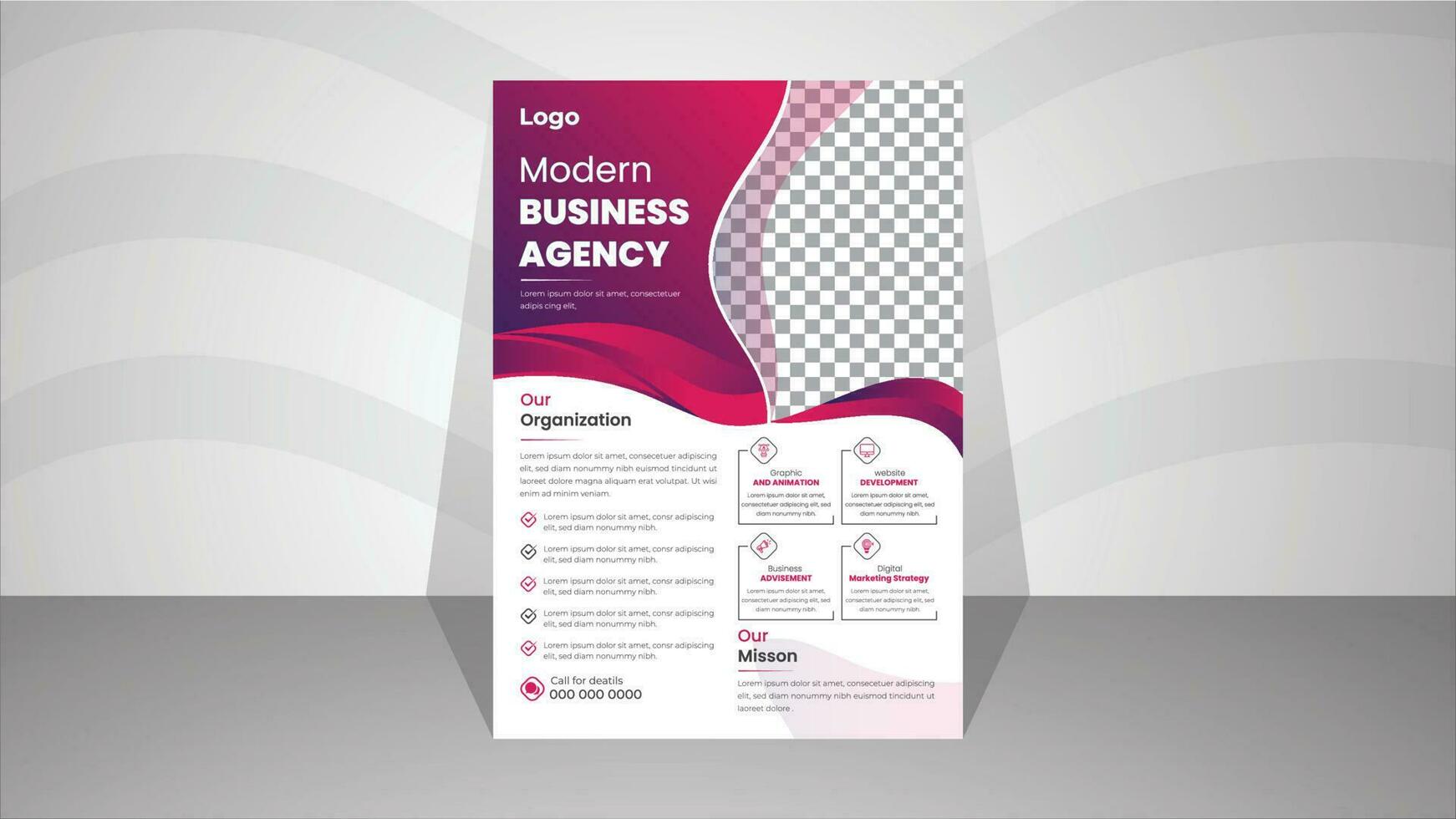 moderne prospectus modèle pour affaires agence.vecteur vecteur