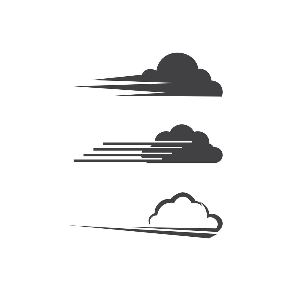 nuage modèle vecteur logo ciel