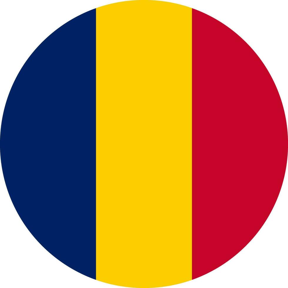 rond tchadien drapeau de tchad vecteur