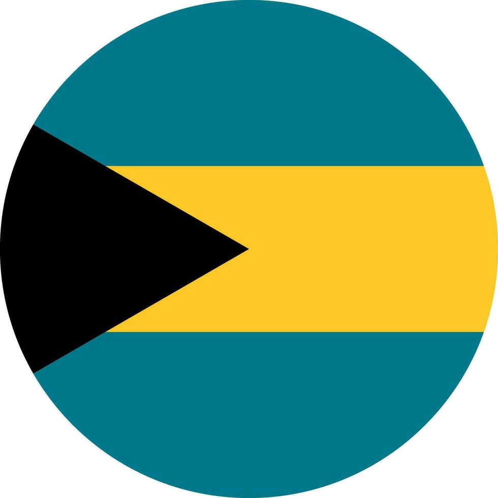 rond bahamien drapeau de Bahamas vecteur