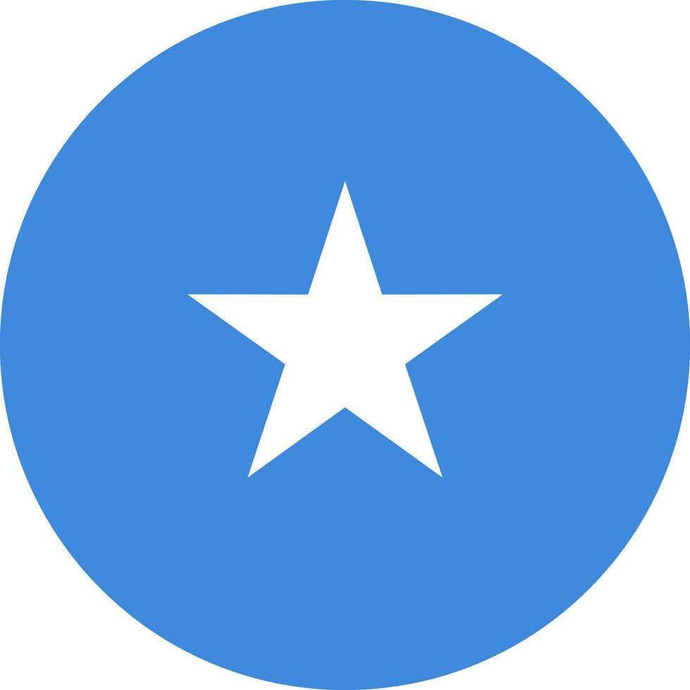 rond somali drapeau de Somalie vecteur