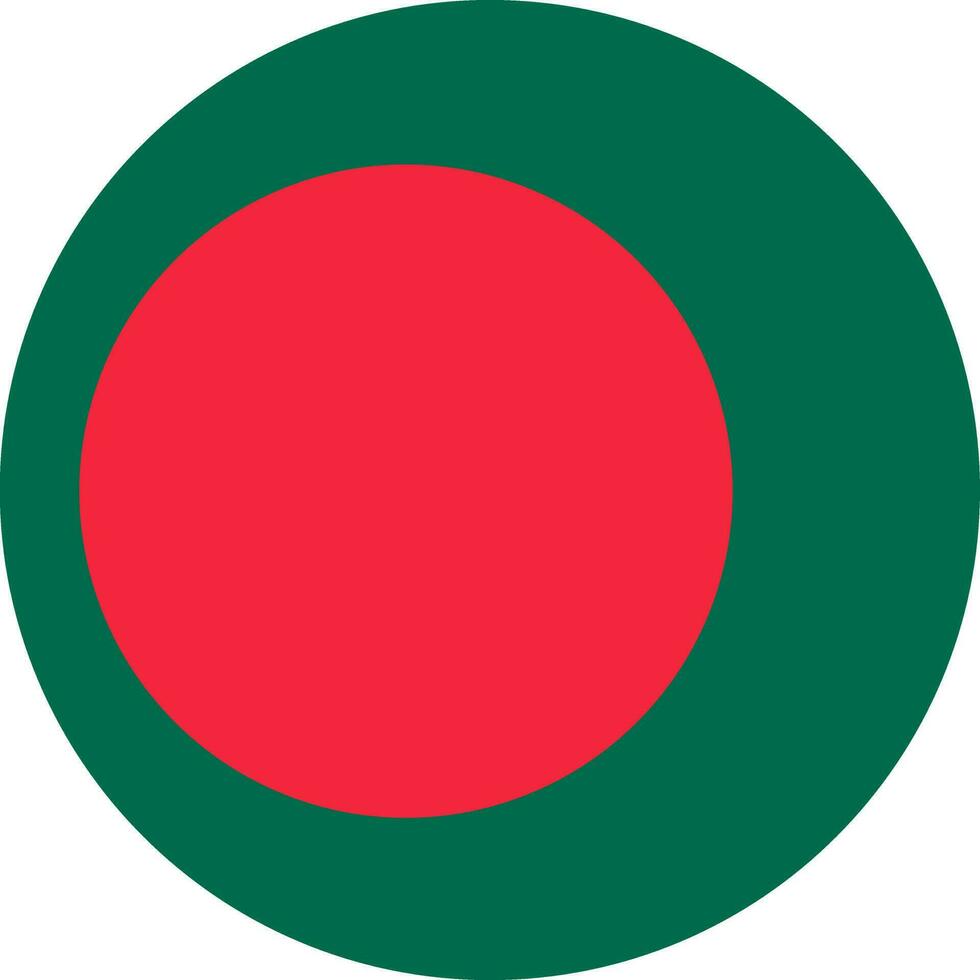 rond bangladeshi drapeau de bangladesh vecteur