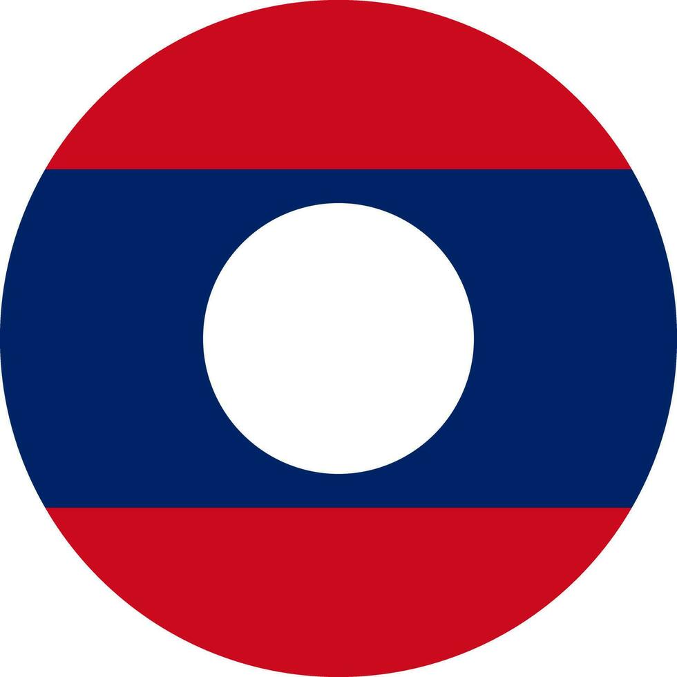 rond lao drapeau de Laos vecteur