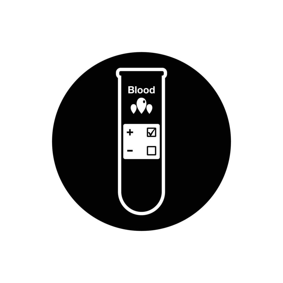 du sang tester icône. arrondi bouton style modifiable vecteur eps symbole illustration.