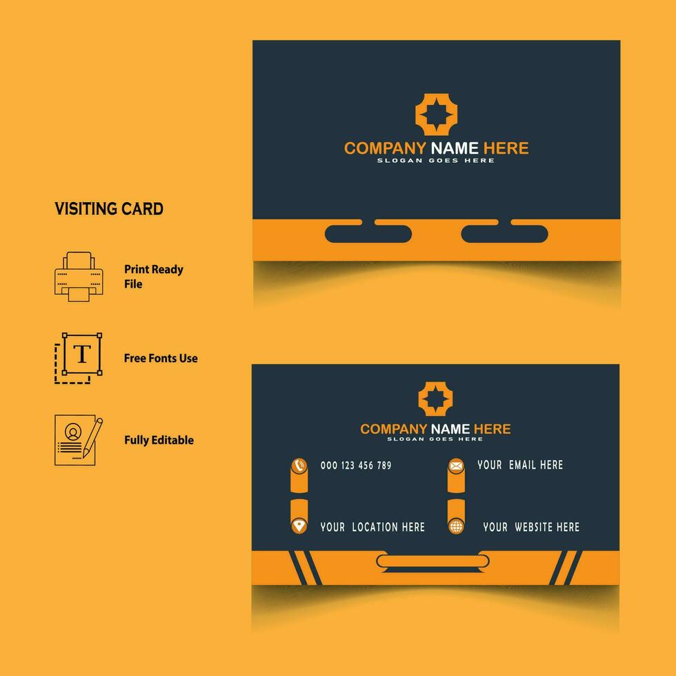 Créatif visite carte conception vecteur