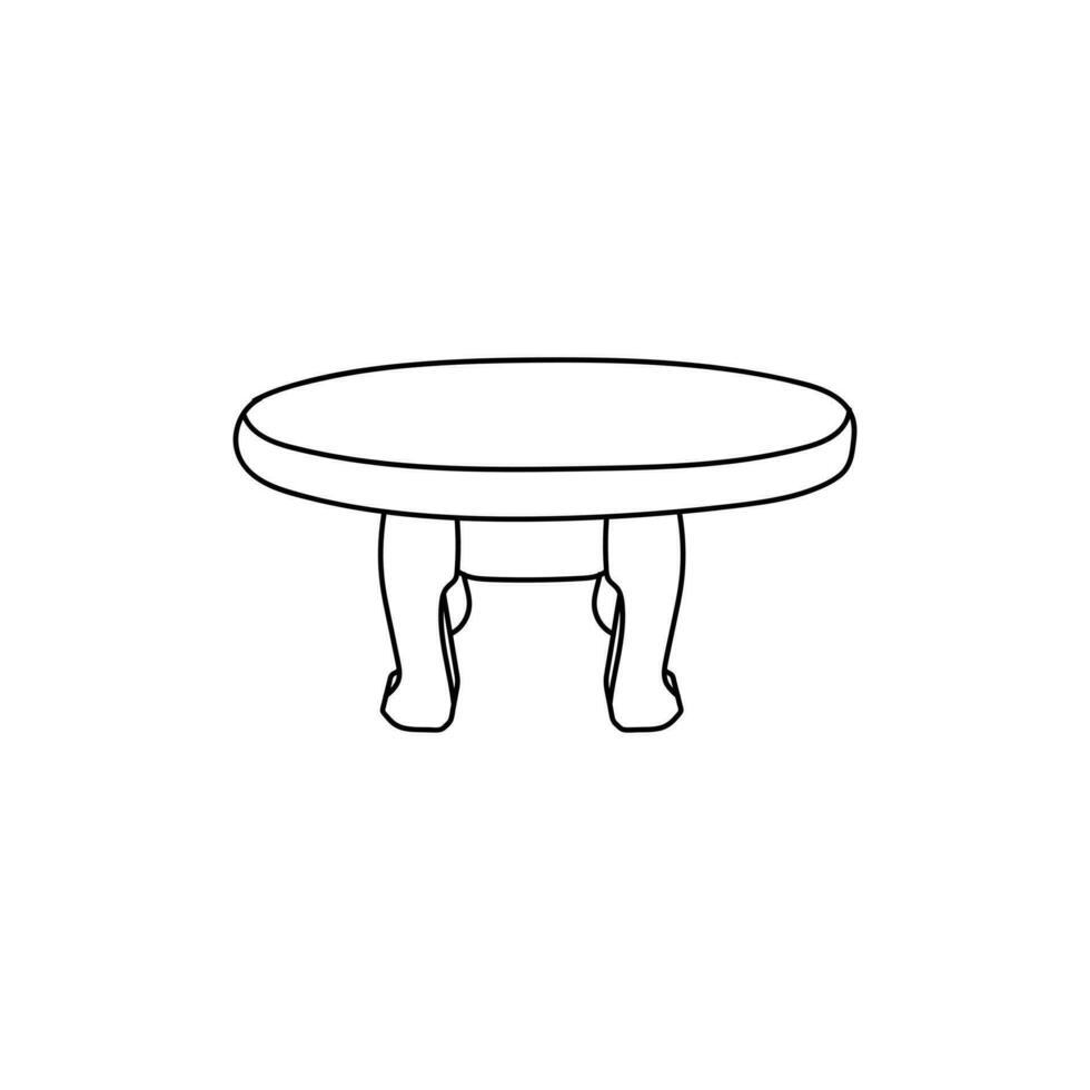 table moderne ligne Facile logo vecteur