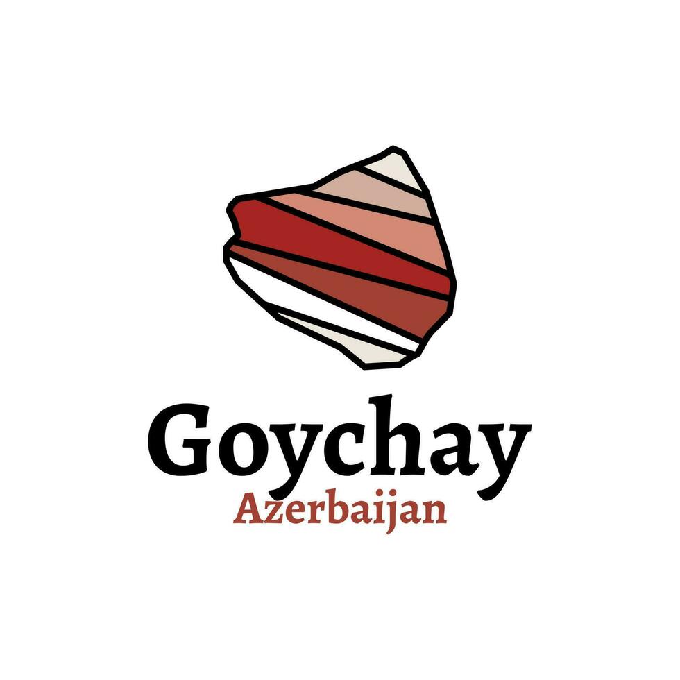 pleinement modifiable, détaillé vecteur carte de goychay rayonne, azerbaïdjan. goychay Azerbaïdjan