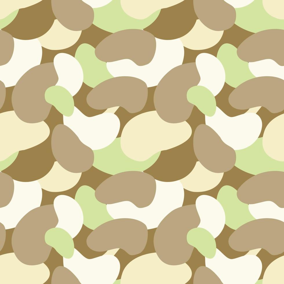 illustration vectorielle de modèle sans couture d'ornement de camouflage minimaliste dessiné avec des couleurs pastel vecteur