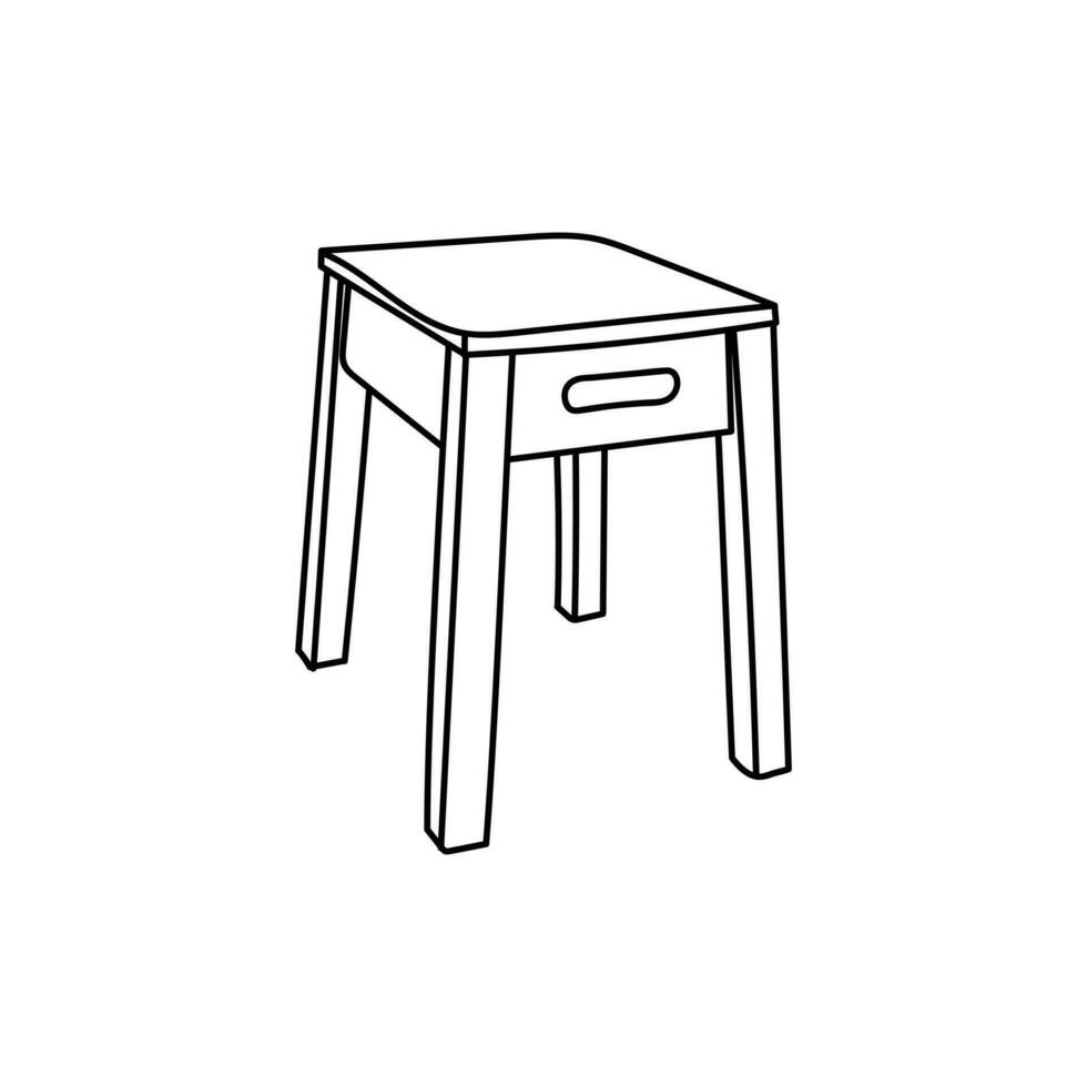 bar tabouret pixel parfait linéaire icône. mince ligne personnalisable illustration. tabouret icône isolé meubles symbole moderne, simple, vecteur, icône vecteur