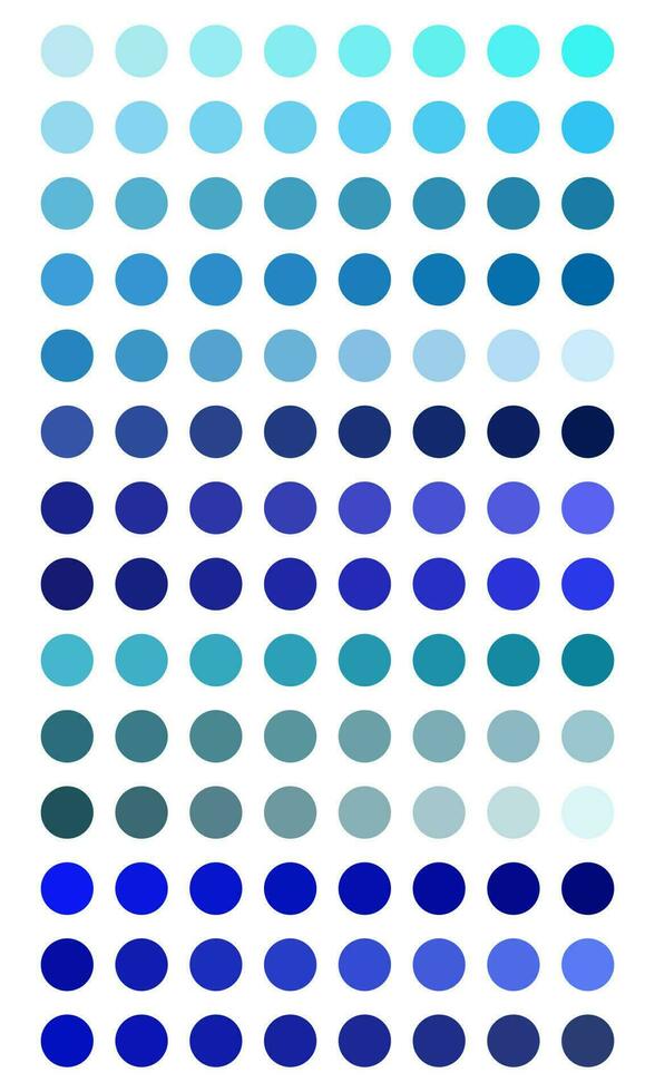 ensemble de bleu Couleur palette. vecteur illustration