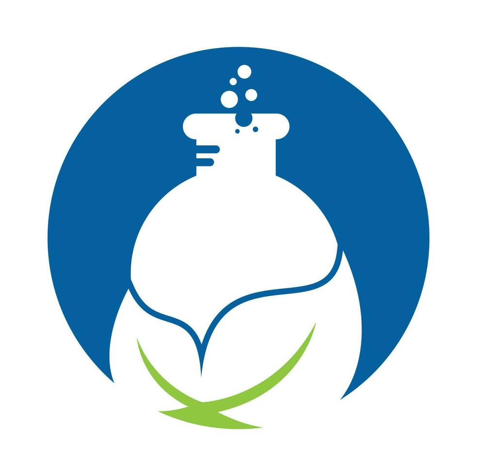 éco laboratoire logo modèle conception vecteur. Naturel laboratoire logo dessins concept. vecteur