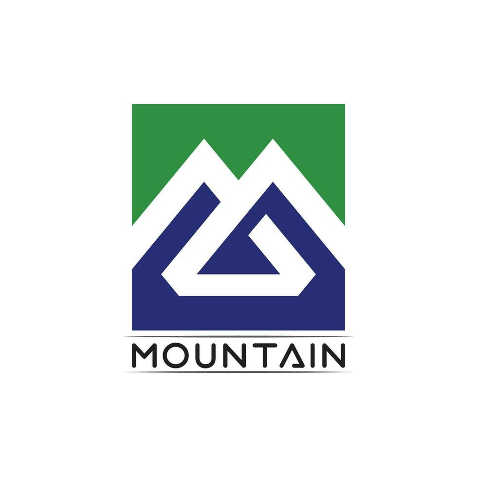 logo d & # 39; icône de montagne vecteur