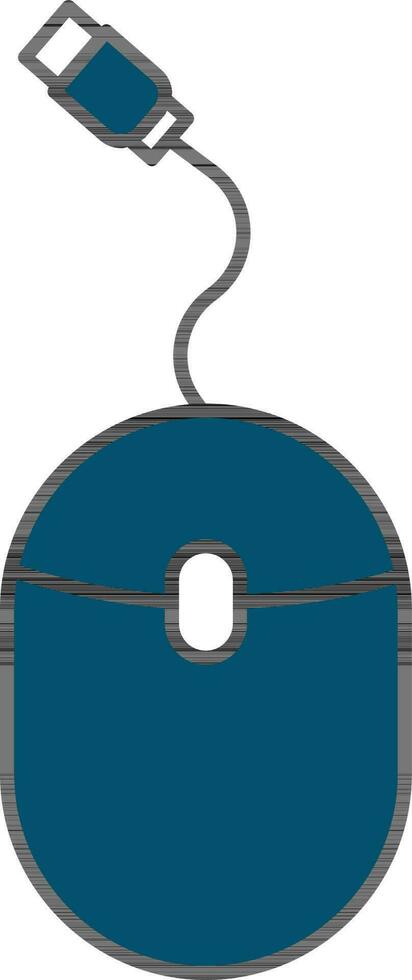 isolé Souris icône dans bleu couleur. vecteur