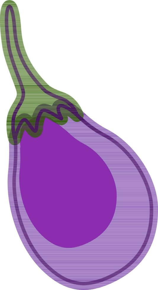 plat illustration de aubergine ou brinjal légume. vecteur
