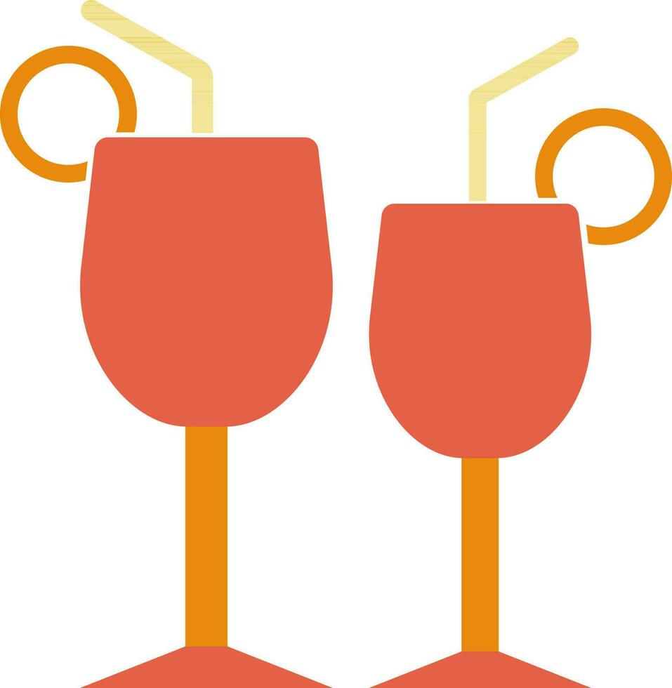cocktail ou mocktail icône pour nourriture et boisson concept. vecteur