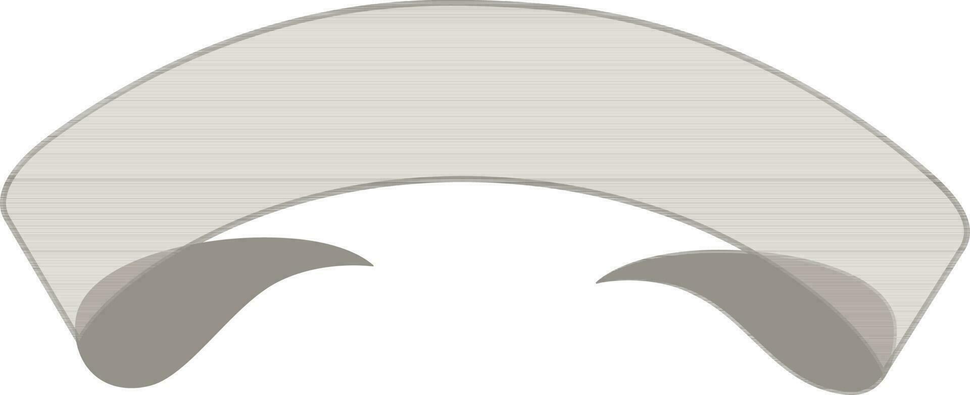 illustration de gris Couleur ruban bannière. vecteur