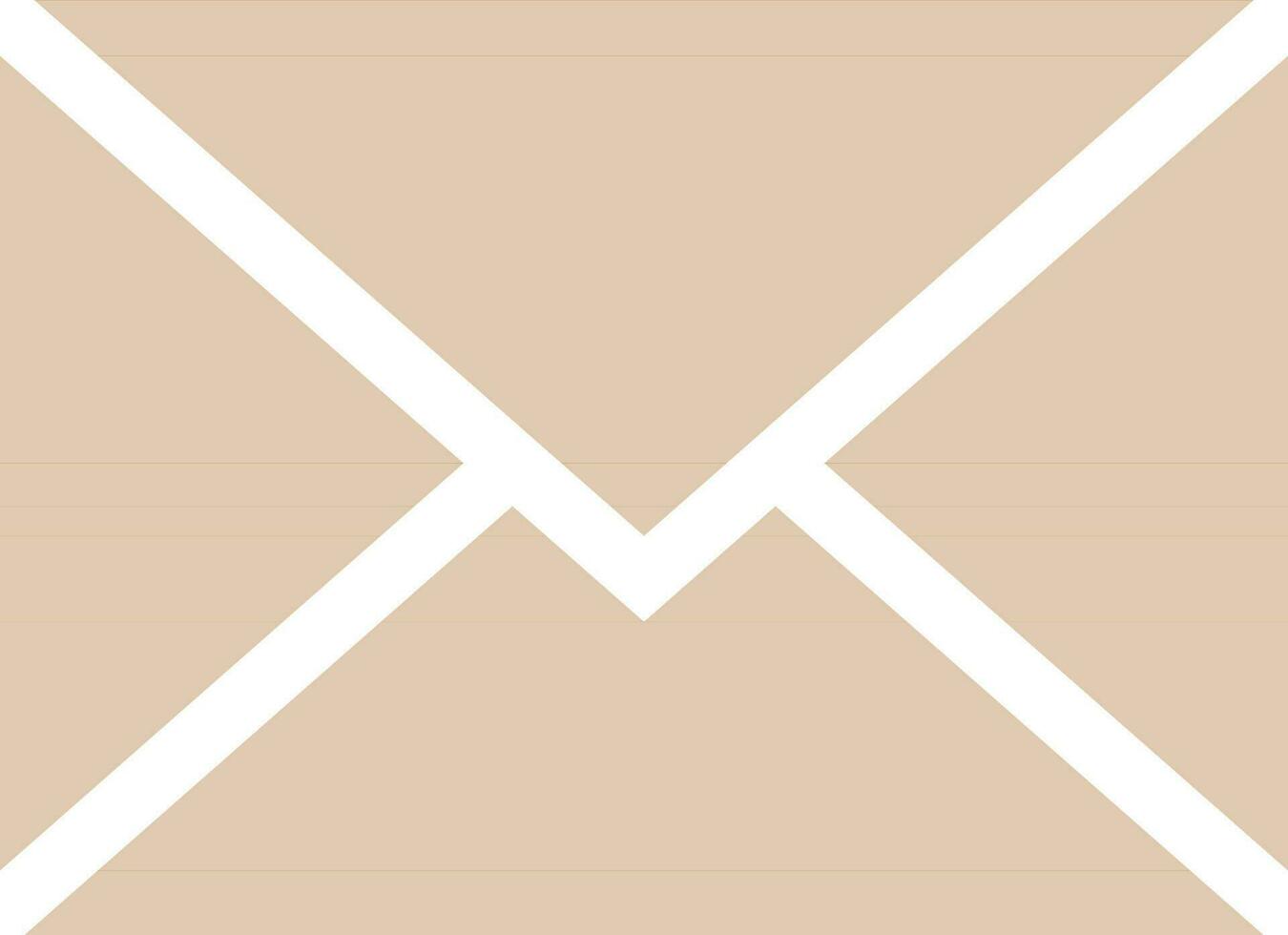 glyphe icône ou illustration de courrier ou message. vecteur