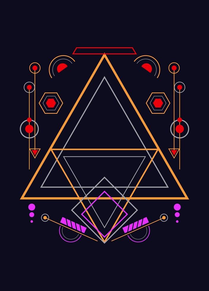 Éléments de conception de vecteur d'ornement de géométrie sacrée pour le fond
