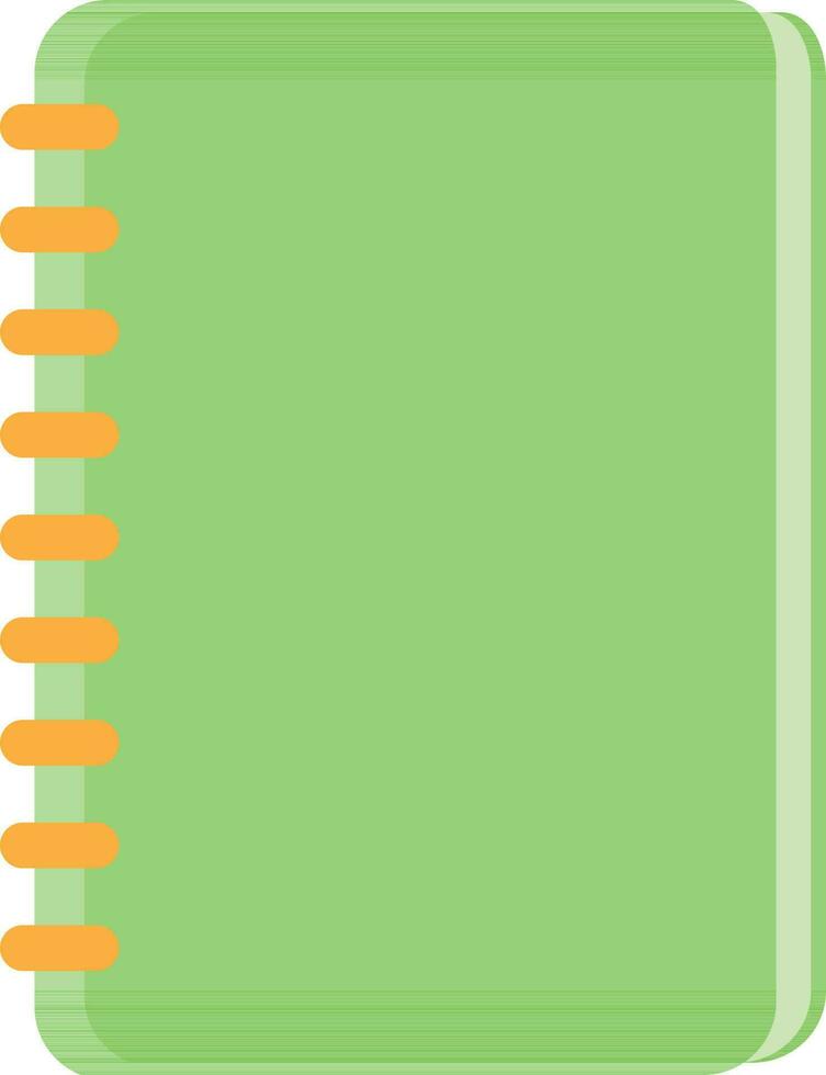 vert Couleur de spirale fichier icône pour Bureau concept. vecteur