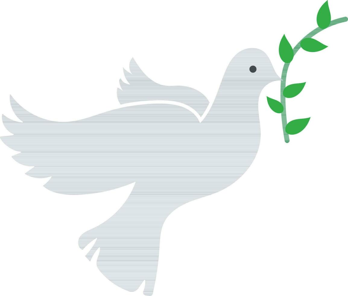 signe de Pigeon olive feuille icône. vecteur