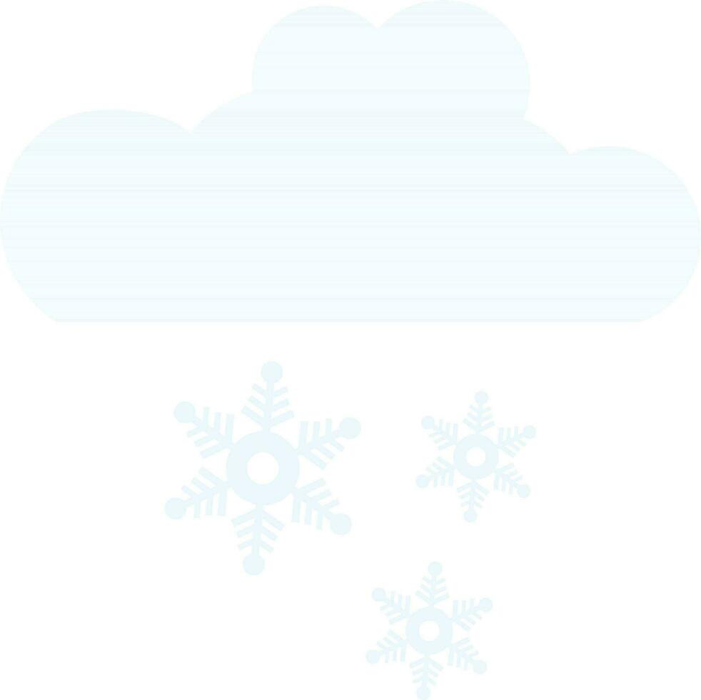 nuage avec flocons de neige icône. vecteur