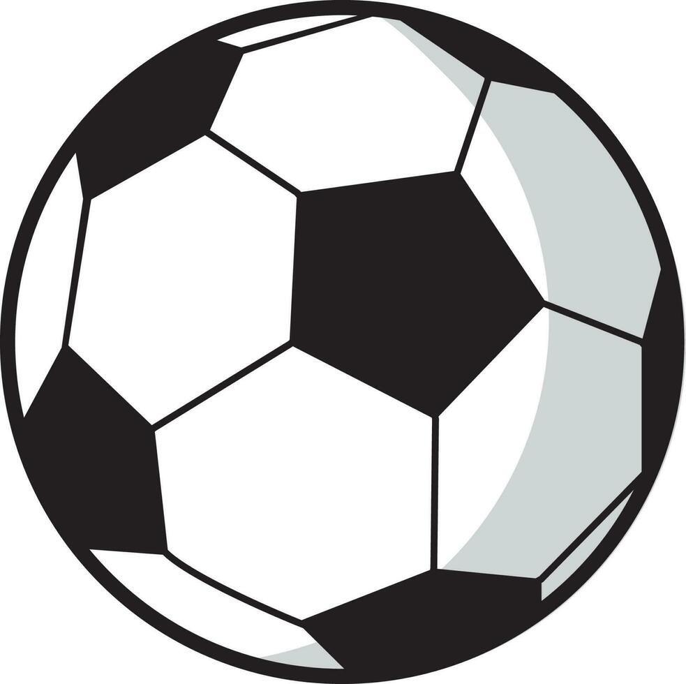 football. illustration vectorielle d'une balle. isolé sur un arrière-plan vierge et modifiable. vecteur