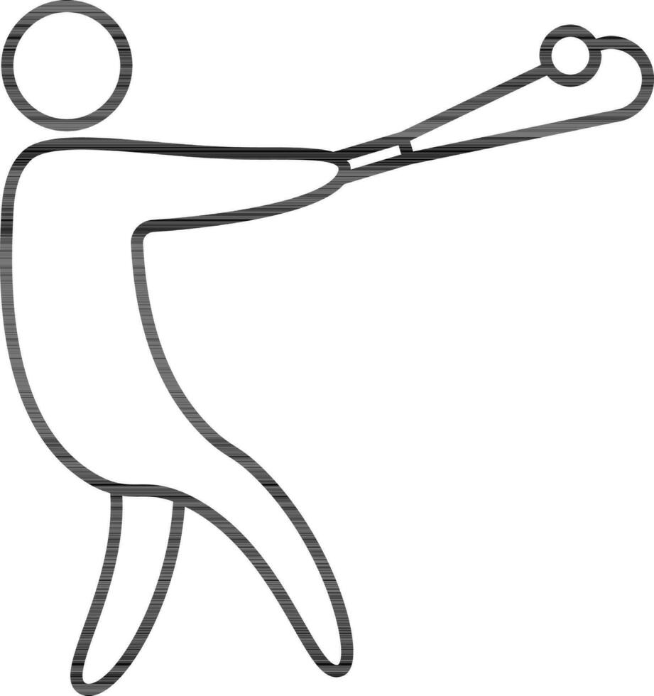 vecteur illustration de base-ball joueur.