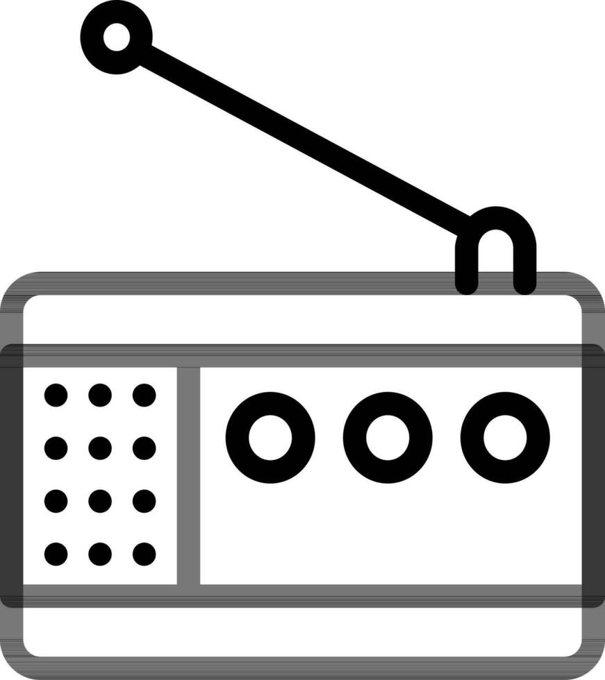 vecteur illustration de radio.