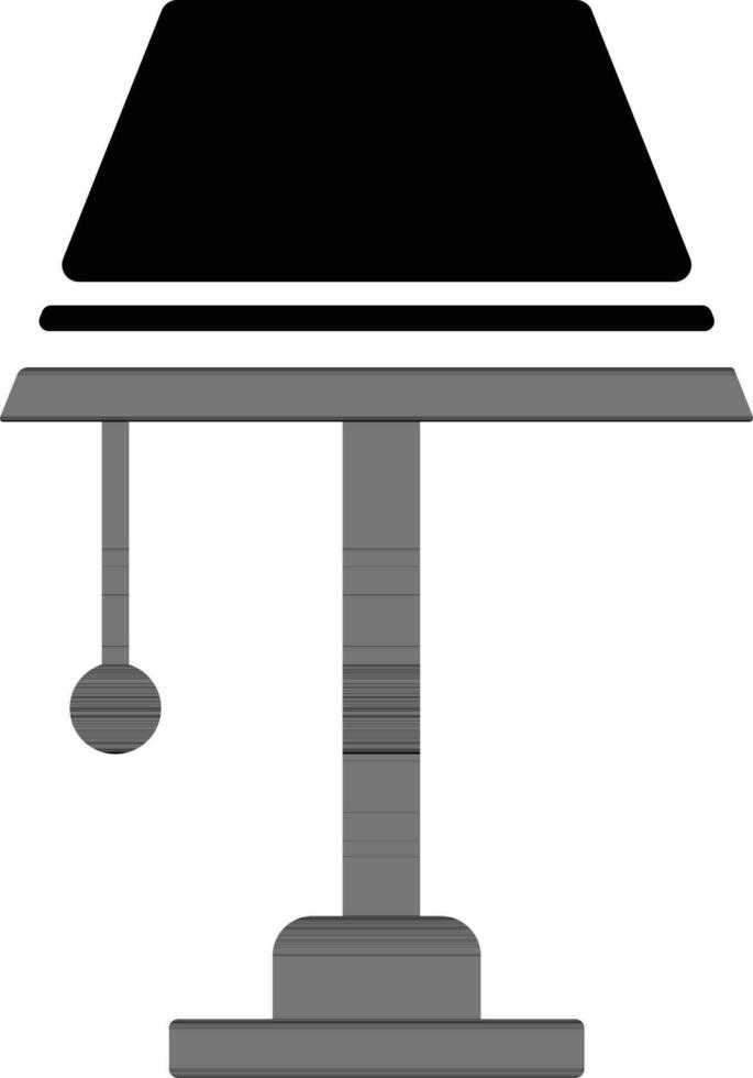 table ou sol lampe icône dans plat style. vecteur