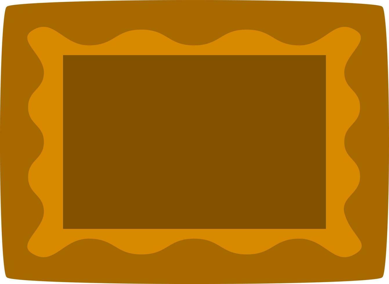 illustration de Cadre icône dans marron couleur. vecteur