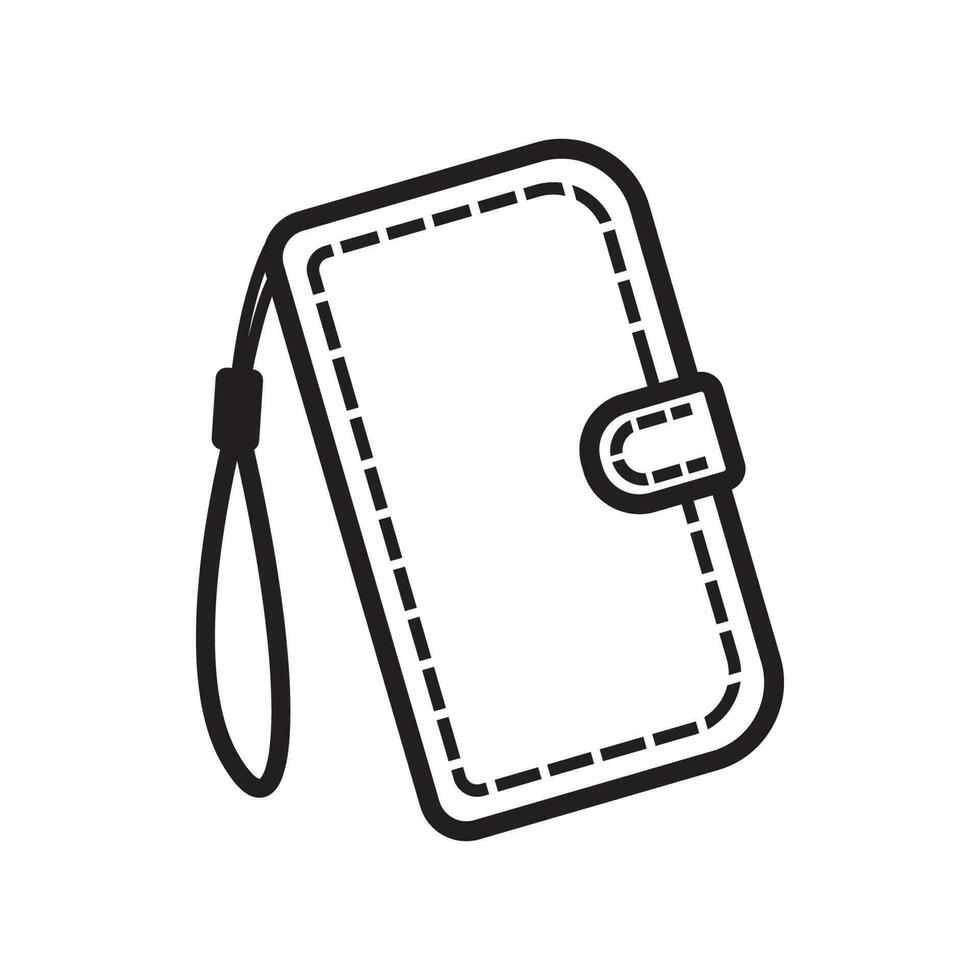 téléphone portable cas icône, logo illustration conception modèle. vecteur