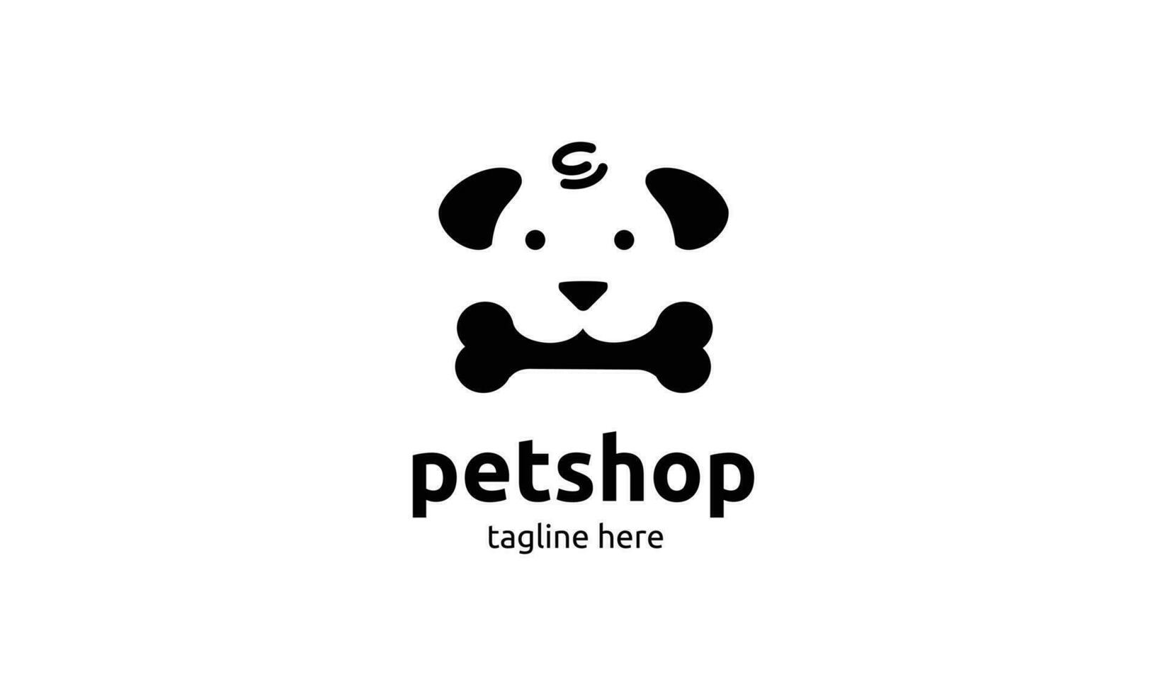 chien logo animal de compagnie magasin logo conception vecteur