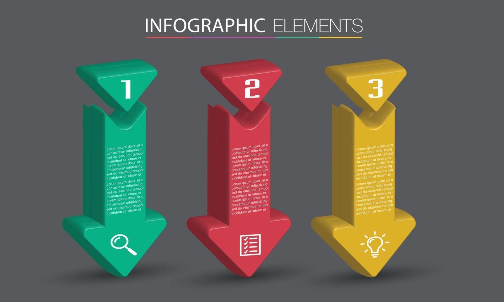 infographie de bannière de modèle de zone de texte moderne vecteur