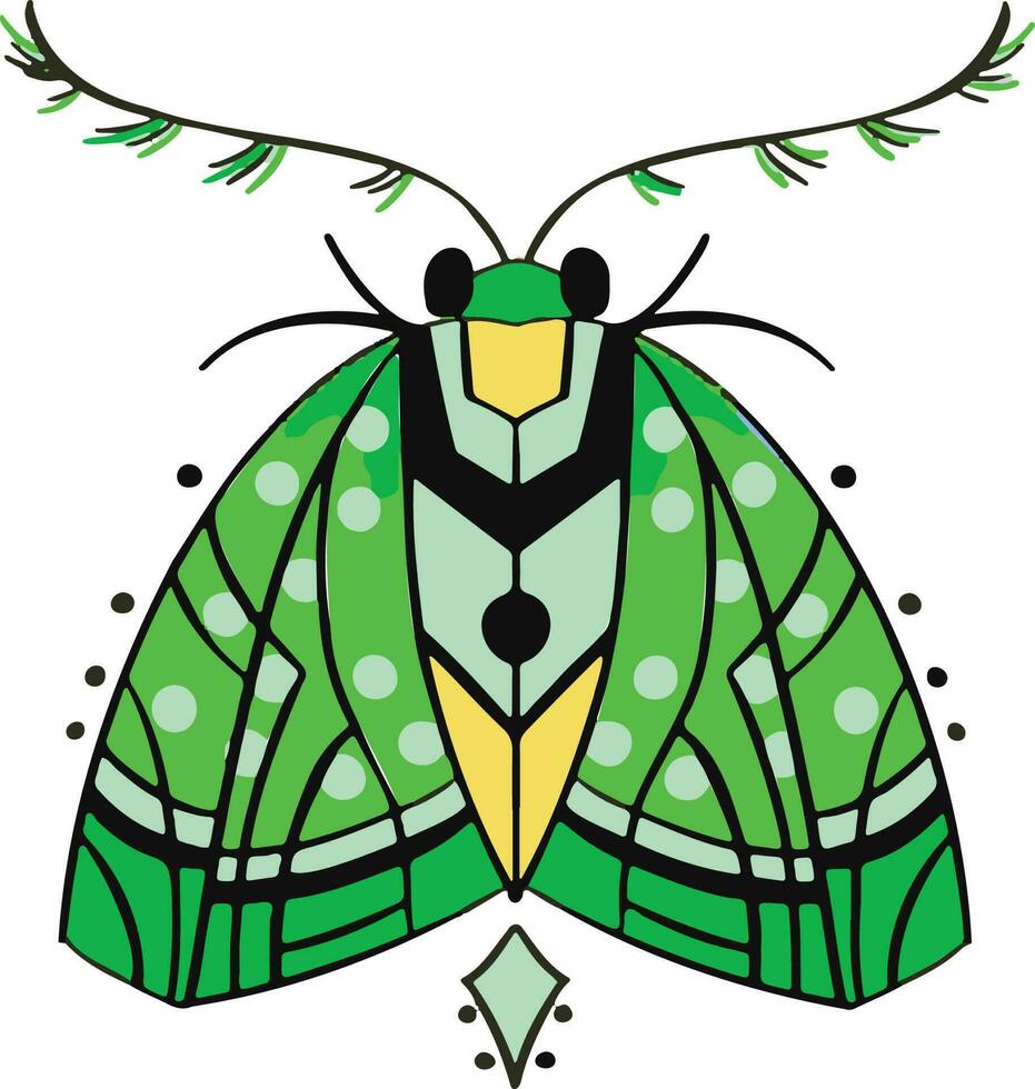 symbole, papillon avec original modèle dessin animé vecteur