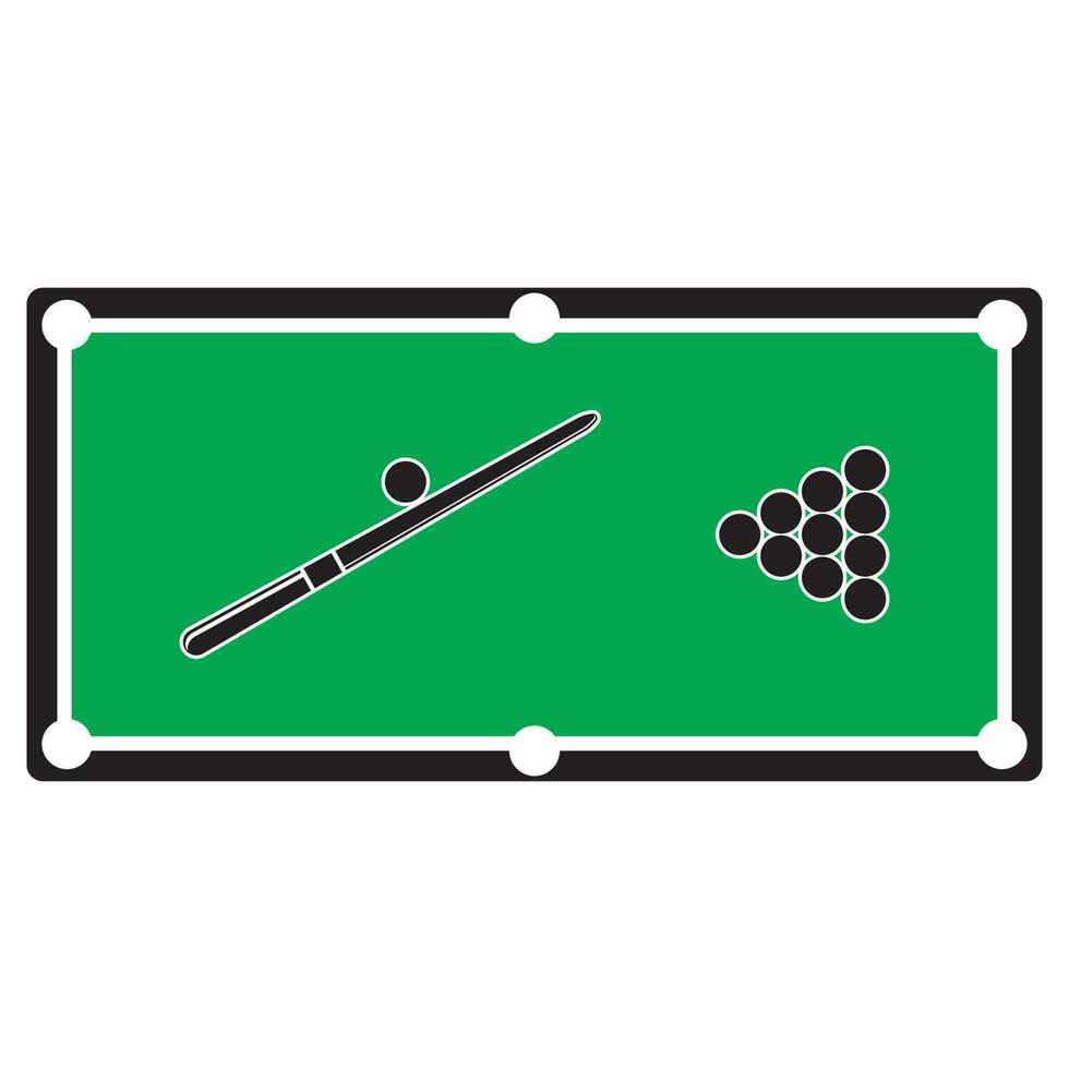 billard logo icône vecteur illustration modèle conception