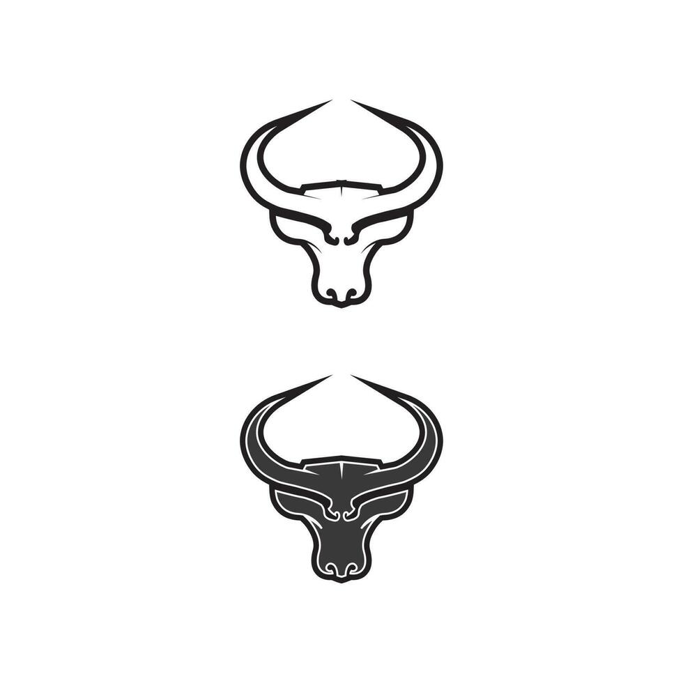 taureau buffle tête vache animal mascotte logo design vecteur pour sport corne buffle animal mammifères tête logo sauvage matador