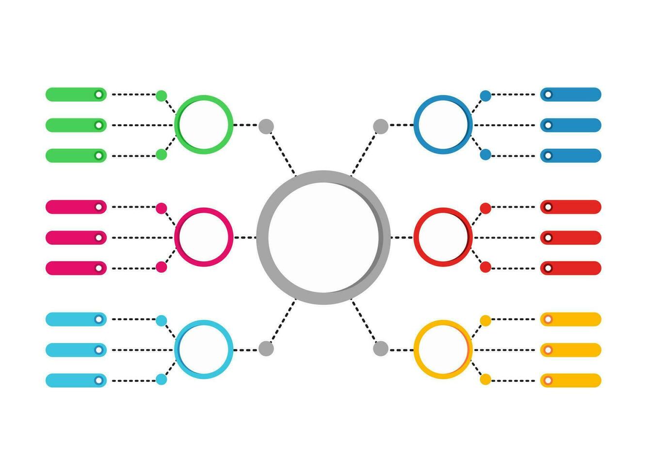 vecteur affaires modèle pour présentations. Créatif concept pour infographie. affaires Les données visualisation. processus graphique. abstrait éléments de graphiques, diagrammes avec pas, choix, sections ou processus.