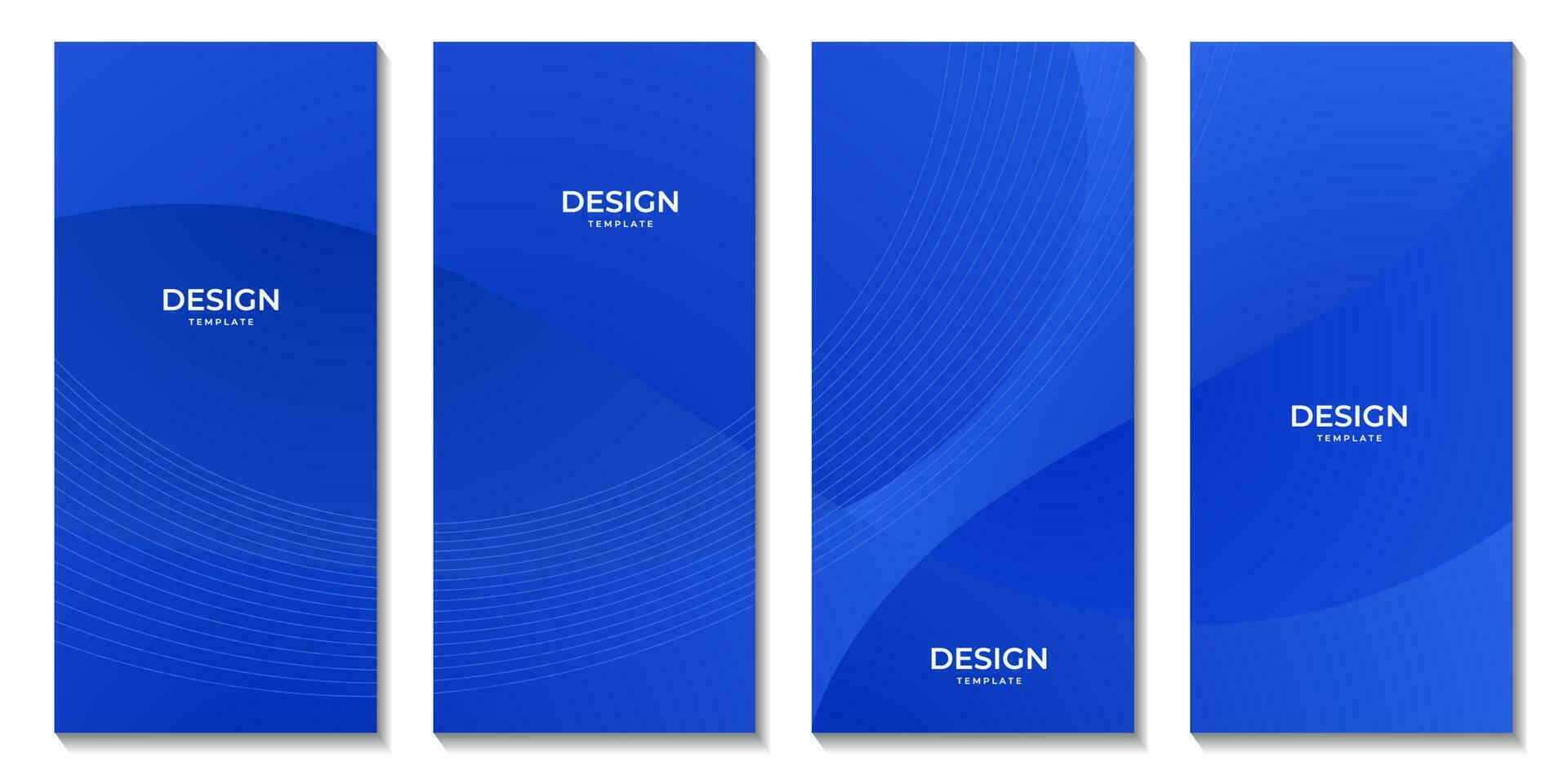 abstrait affaires brochures bleu vague pente Contexte vecteur