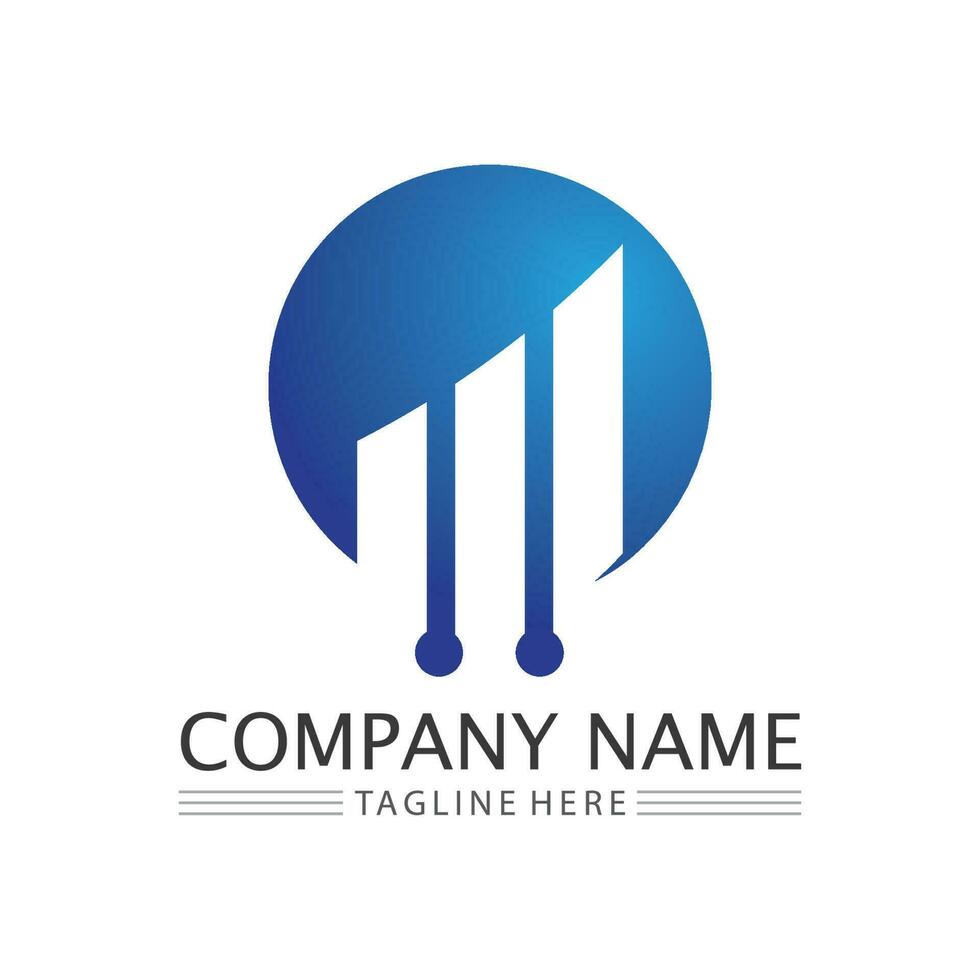 icône d'entreprise et graphique vectoriel de conception de logo