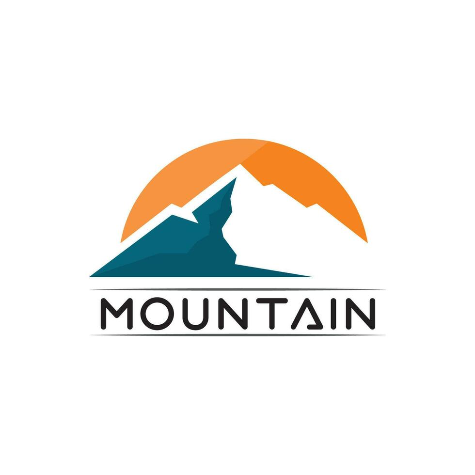 logo d & # 39; icône de montagne vecteur