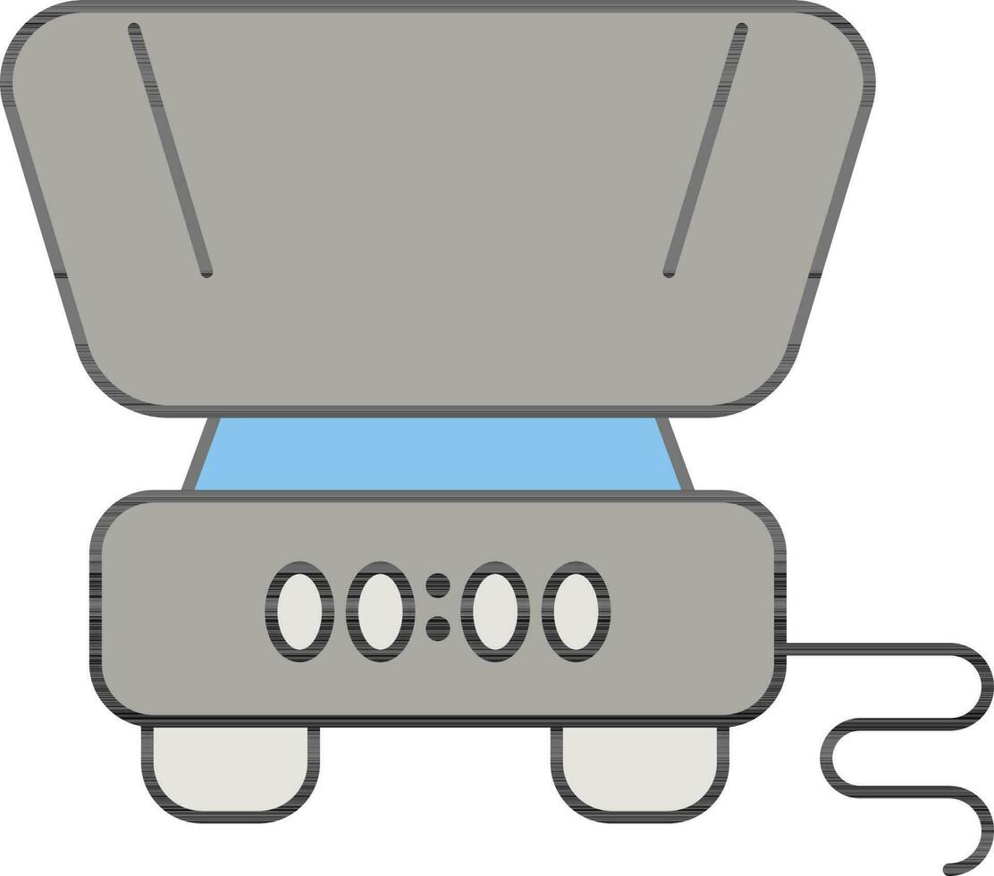pesée machine icône dans gris couleur. vecteur
