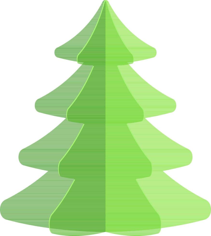 papier Couper conception de Noël arbre, vecteur