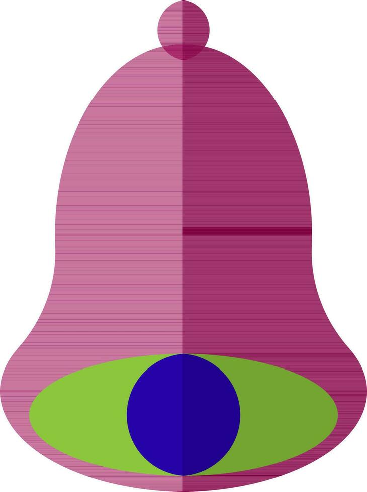 isolé cloche dans rose couleur. vecteur