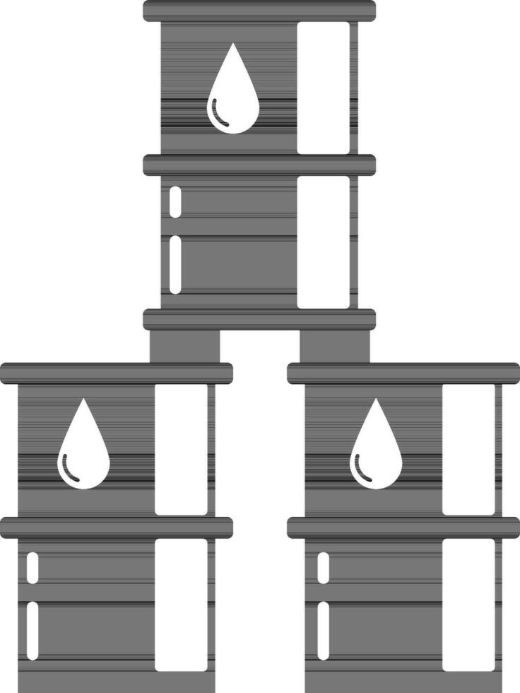 pétrole pouvez dans plat style. vecteur