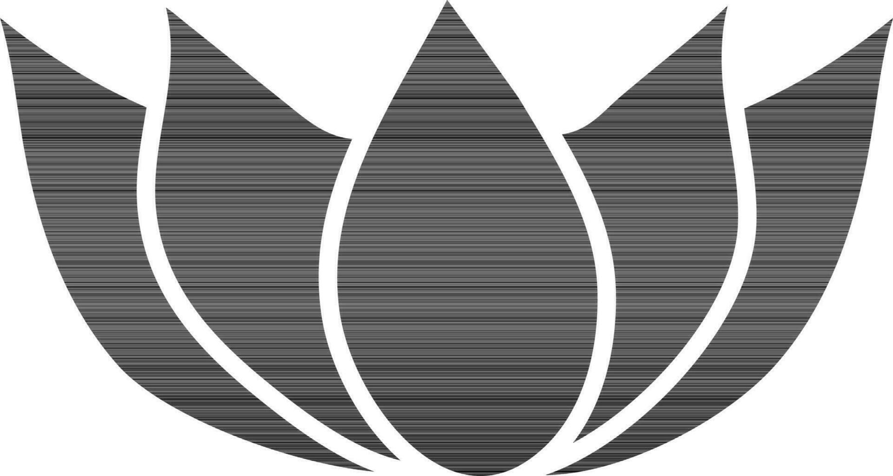 lotus fleur icône dans plat style. vecteur