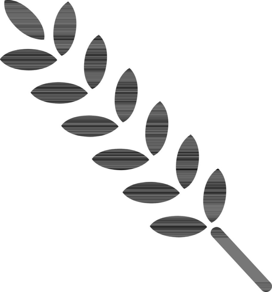 isolé feuilles icône dans plat style . vecteur