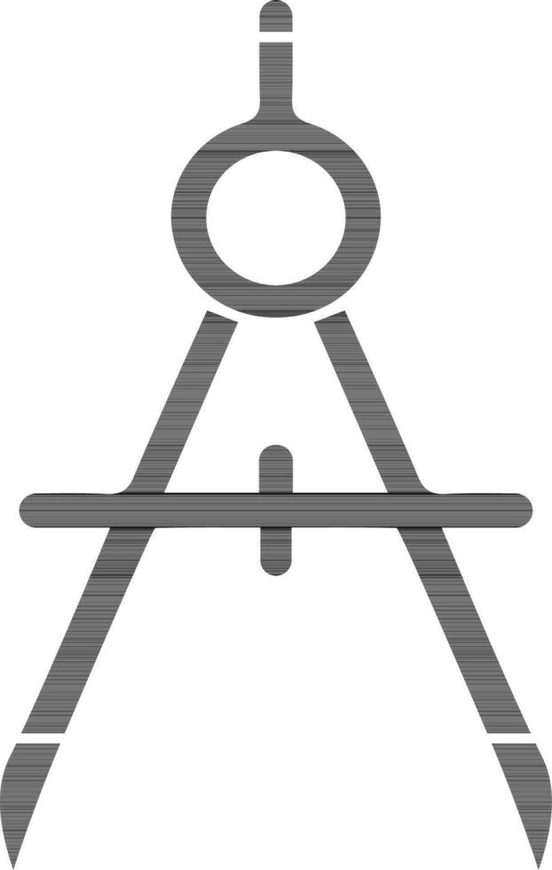 vecteur illustration de boussole icône.
