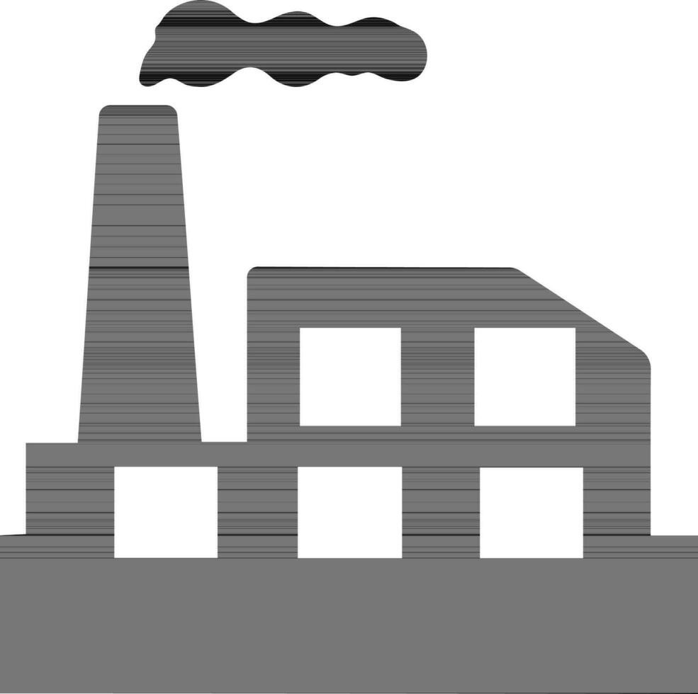 plat illustration de une usine. vecteur